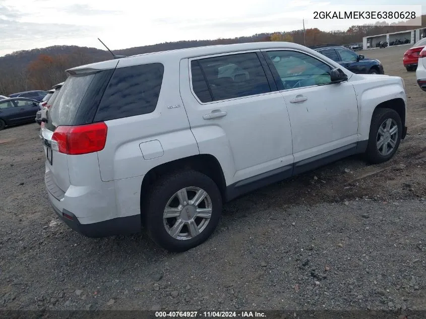 2014 GMC Terrain Sle-1 VIN: 2GKALMEK3E6380628 Lot: 40764927