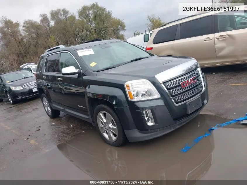 2014 GMC Terrain Slt-2 VIN: 2GKFLTE36E6151997 Lot: 40831758