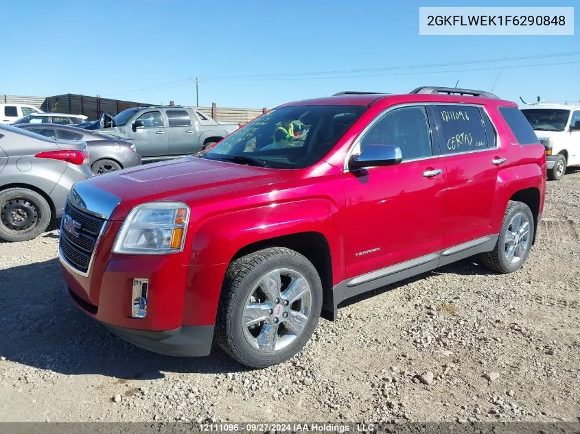 2015 GMC Terrain Sle VIN: 2GKFLWEK1F6290848 Lot: 12111096