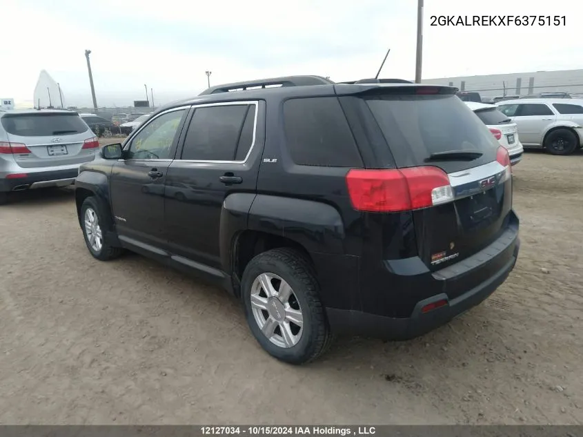 2015 GMC Terrain VIN: 2GKALREKXF6375151 Lot: 12127034