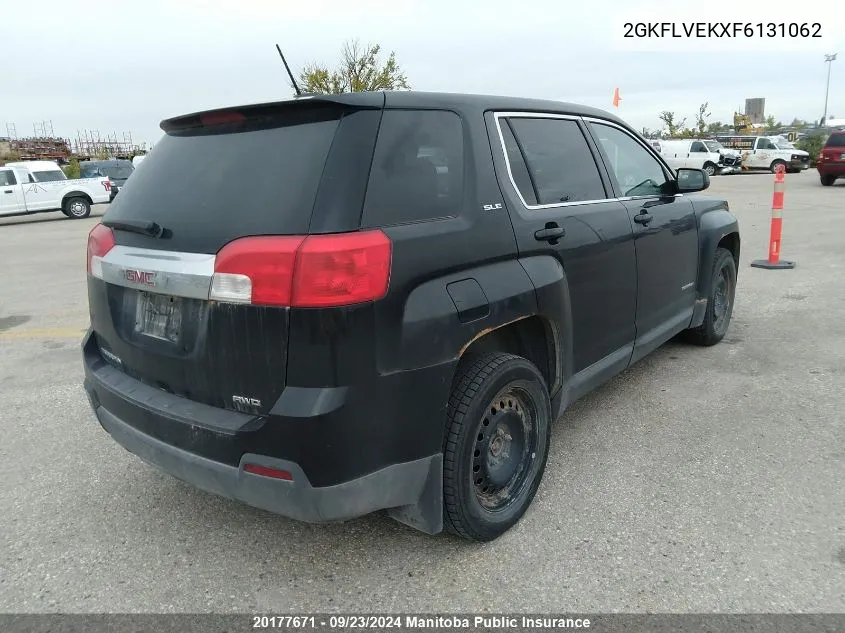 2015 GMC Terrain Sle VIN: 2GKFLVEKXF6131062 Lot: 20177671