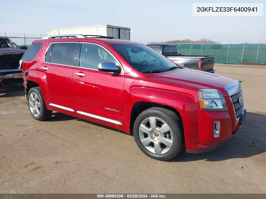 2015 GMC Terrain Denali VIN: 2GKFLZE33F6400941 Lot: 39090206