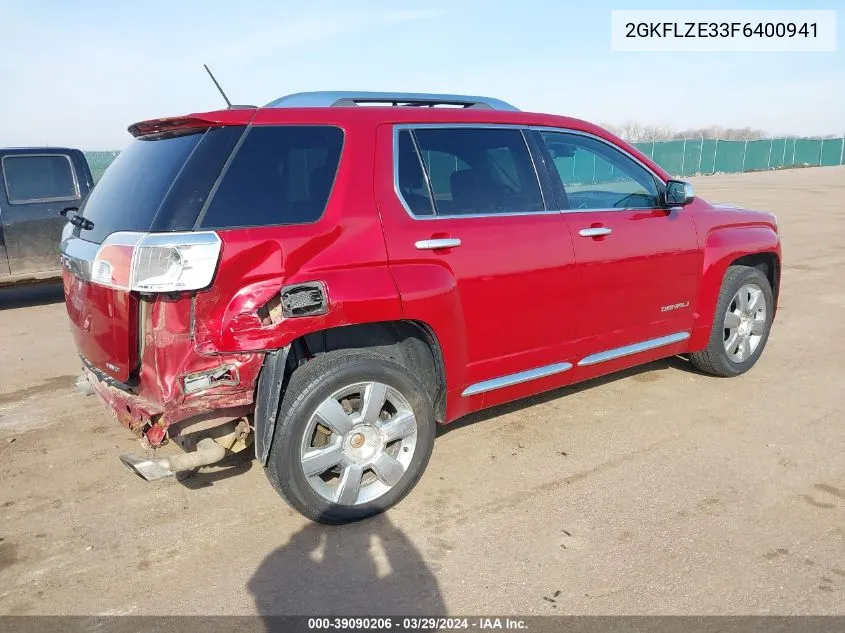 2GKFLZE33F6400941 2015 GMC Terrain Denali