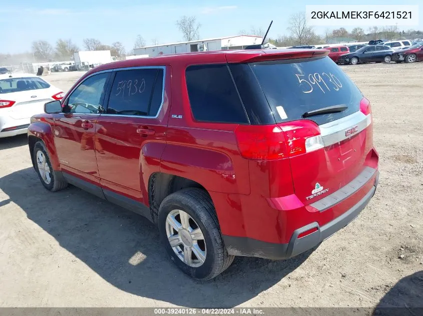 2015 GMC Terrain Sle-1 VIN: 2GKALMEK3F6421521 Lot: 39240126