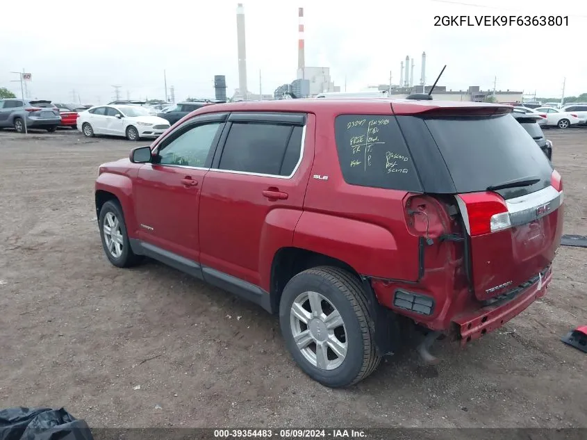 2015 GMC Terrain Sle-1 VIN: 2GKFLVEK9F6363801 Lot: 39354483