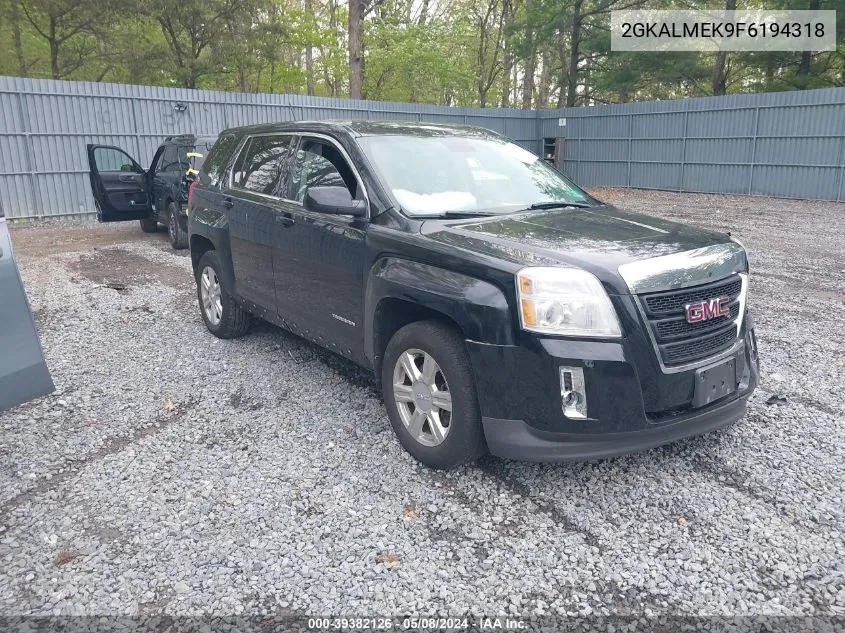 2015 GMC Terrain Sle-1 VIN: 2GKALMEK9F6194318 Lot: 39382126