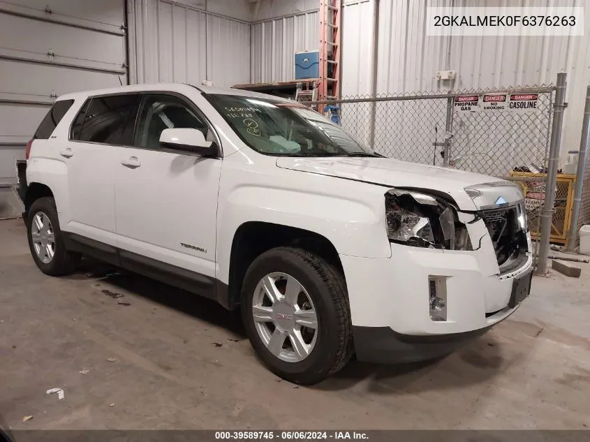 2015 GMC Terrain Sle-1 VIN: 2GKALMEK0F6376263 Lot: 39589745