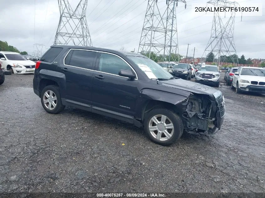 2015 GMC Terrain Sle-1 VIN: 2GKALMEK7F6190574 Lot: 40075287