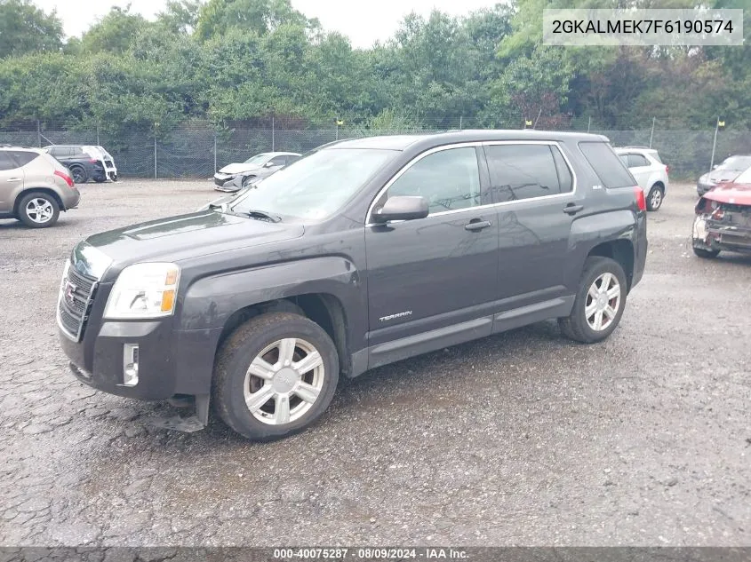 2015 GMC Terrain Sle-1 VIN: 2GKALMEK7F6190574 Lot: 40075287