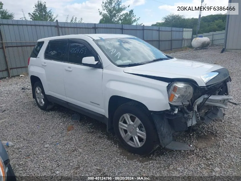 2015 GMC Terrain Sle VIN: 2GKALMEK9F6386466 Lot: 40124795