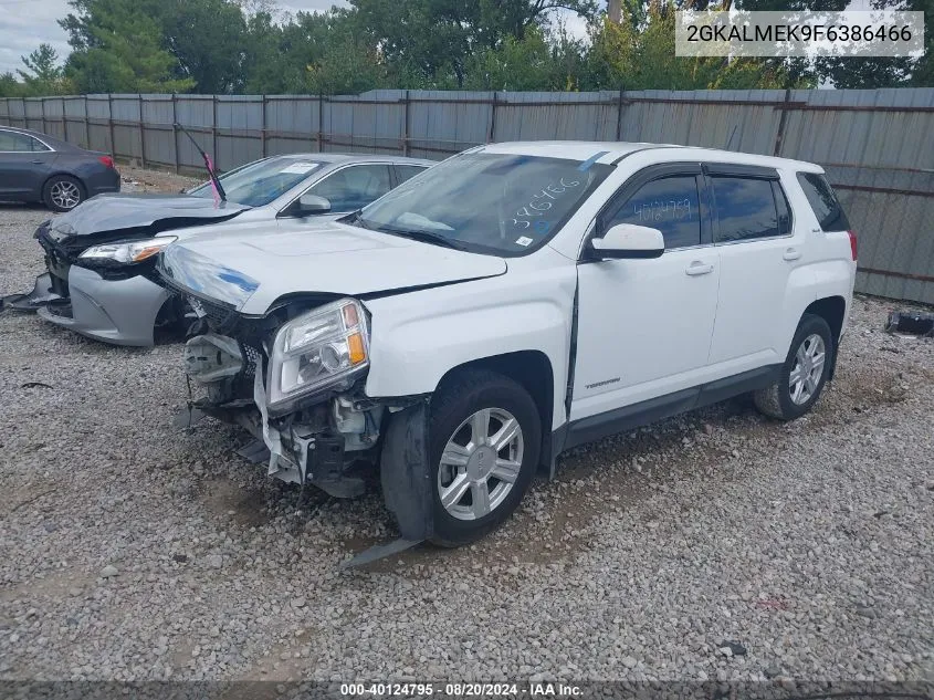 2015 GMC Terrain Sle VIN: 2GKALMEK9F6386466 Lot: 40124795