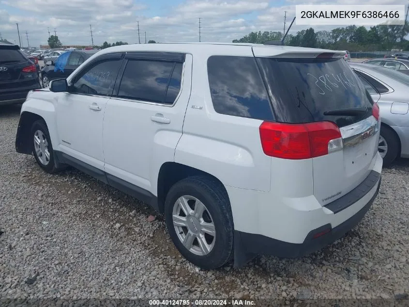 2015 GMC Terrain Sle VIN: 2GKALMEK9F6386466 Lot: 40124795