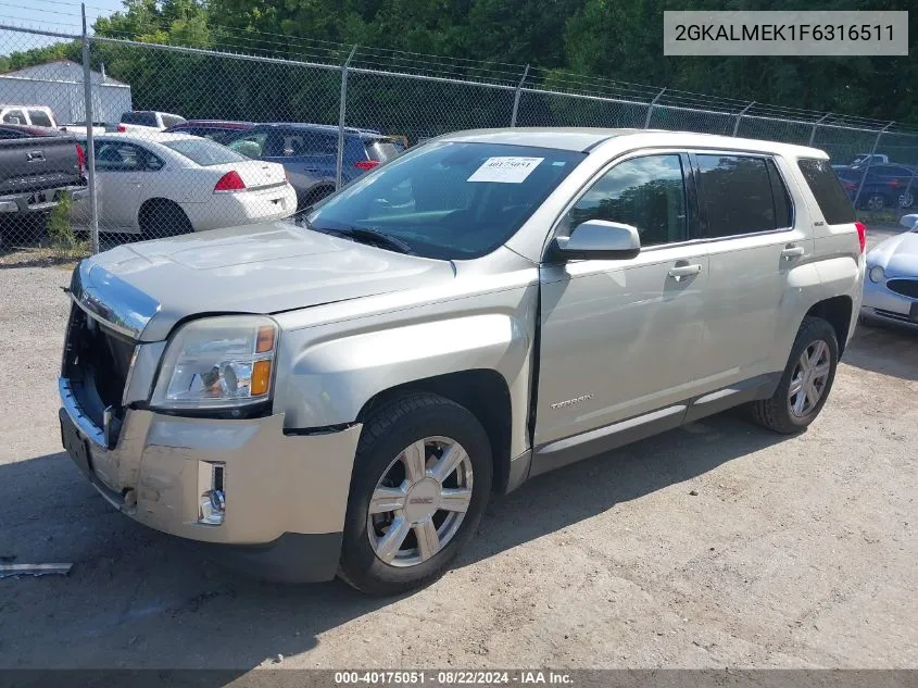 2015 GMC Terrain Sle-1 VIN: 2GKALMEK1F6316511 Lot: 40175051