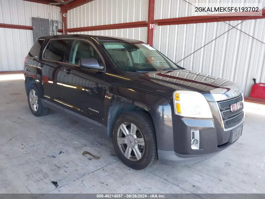 2015 GMC Terrain Sle-1 VIN: 2GKALMEK5F6193702 Lot: 40214057