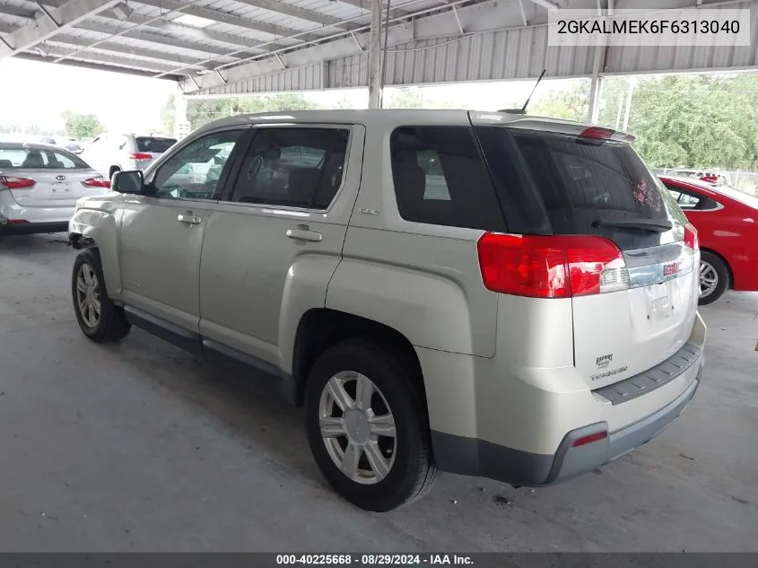 2015 GMC Terrain Sle-1 VIN: 2GKALMEK6F6313040 Lot: 40225668