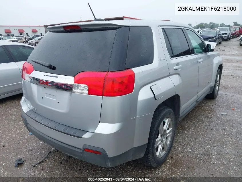 2015 GMC Terrain Sle-1 VIN: 2GKALMEK1F6218000 Lot: 40252043