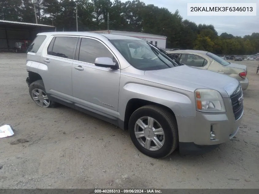 2015 GMC Terrain Sle VIN: 2GKALMEK3F6346013 Lot: 40285313