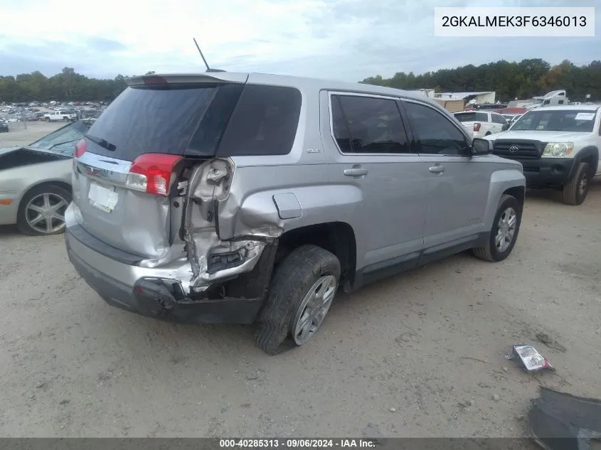 2015 GMC Terrain Sle VIN: 2GKALMEK3F6346013 Lot: 40285313