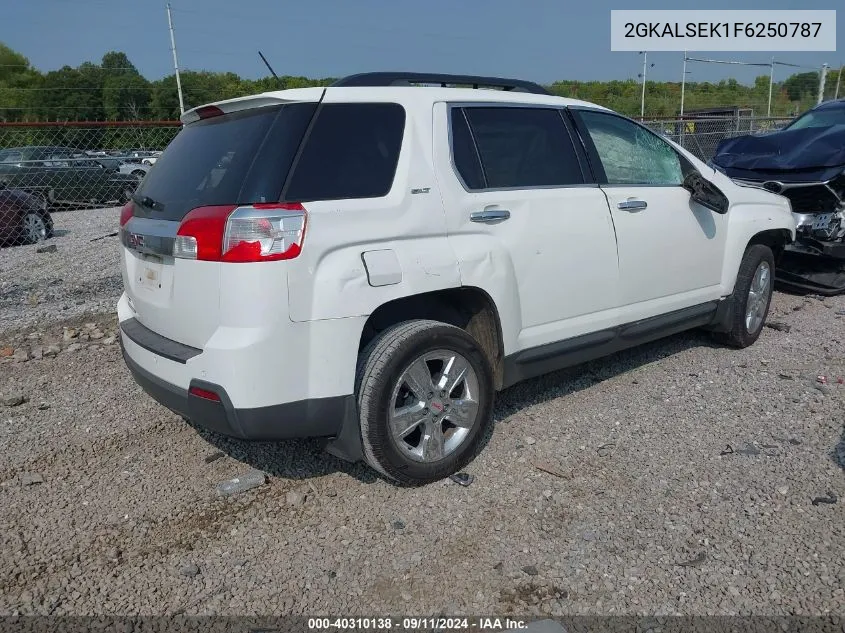 2015 GMC Terrain Slt VIN: 2GKALSEK1F6250787 Lot: 40310138