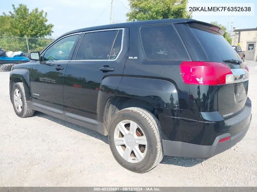 2015 GMC Terrain Sle-1 VIN: 2GKALMEK7F6352638 Lot: 40320691