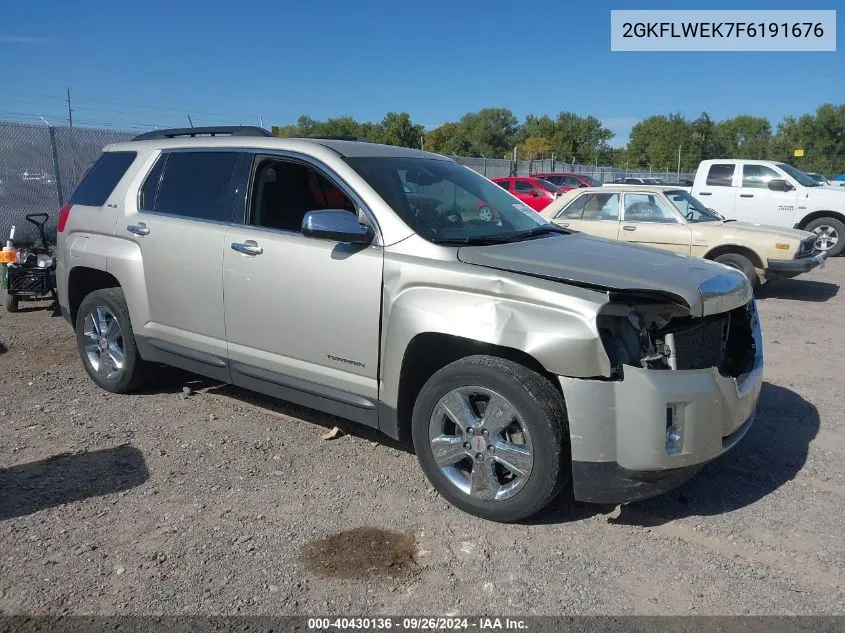 2015 GMC Terrain Sle VIN: 2GKFLWEK7F6191676 Lot: 40430136