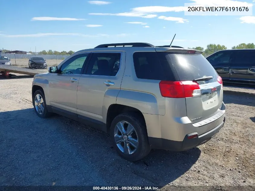 2015 GMC Terrain Sle VIN: 2GKFLWEK7F6191676 Lot: 40430136