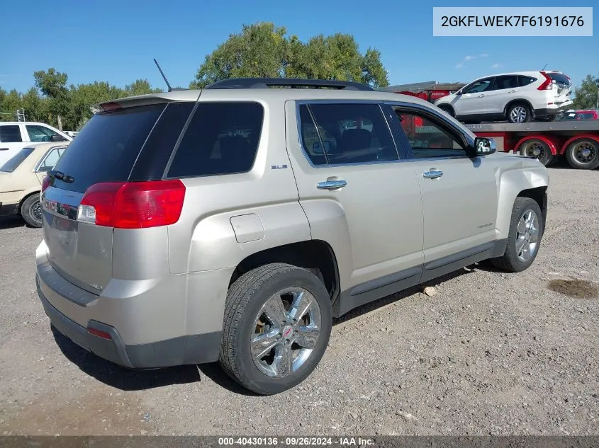 2015 GMC Terrain Sle VIN: 2GKFLWEK7F6191676 Lot: 40430136