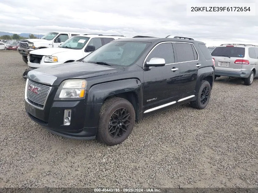 2015 GMC Terrain Denali VIN: 2GKFLZE39F6172654 Lot: 40443195