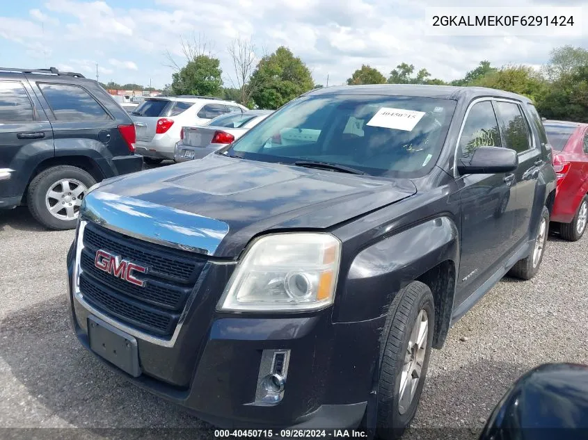 2015 GMC Terrain VIN: 2GKALMEK0F6291424 Lot: 40450715