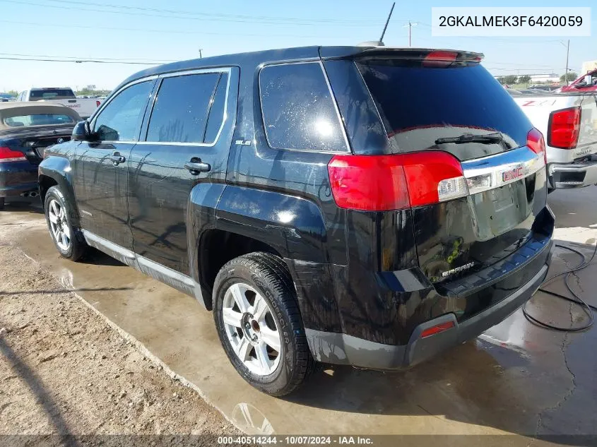 2015 GMC Terrain Sle-1 VIN: 2GKALMEK3F6420059 Lot: 40514244