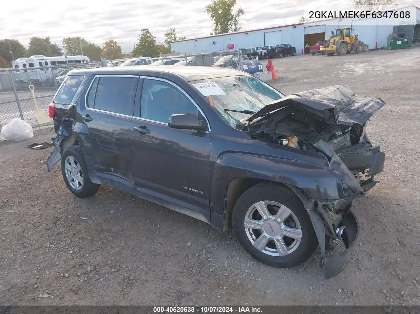 2015 GMC Terrain Sle VIN: 2GKALMEK6F6347608 Lot: 40520538