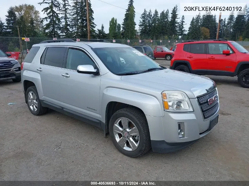 2015 GMC Terrain Slt VIN: 2GKFLXEK4F6240192 Lot: 40536693