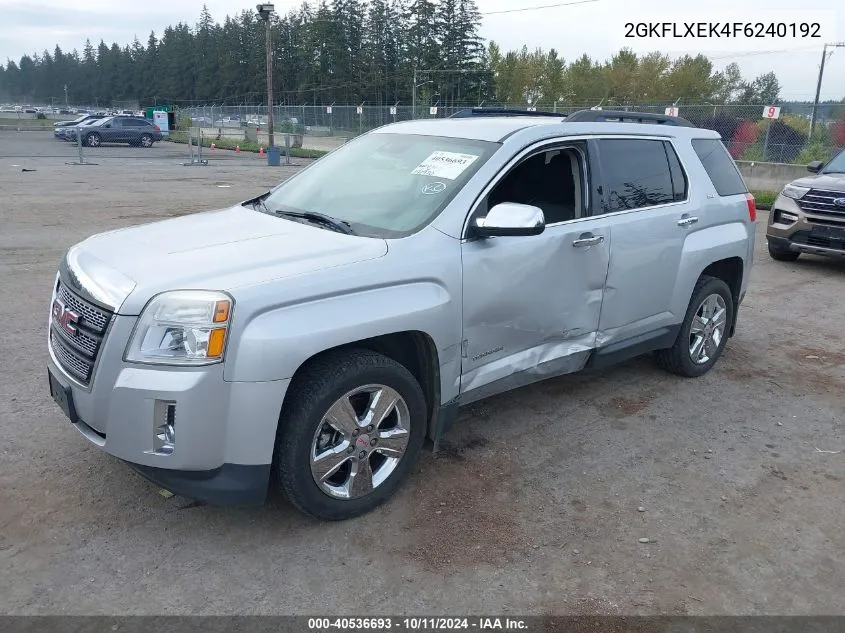 2015 GMC Terrain Slt VIN: 2GKFLXEK4F6240192 Lot: 40536693