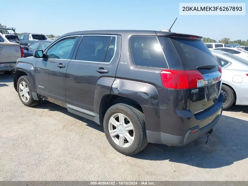 2015 GMC Terrain Sle-1 VIN: 2GKALMEK3F6267893 Lot: 40584182