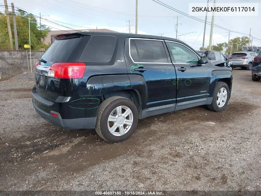 2015 GMC Terrain Sle-1 VIN: 2GKALMEK0F6117014 Lot: 40587150