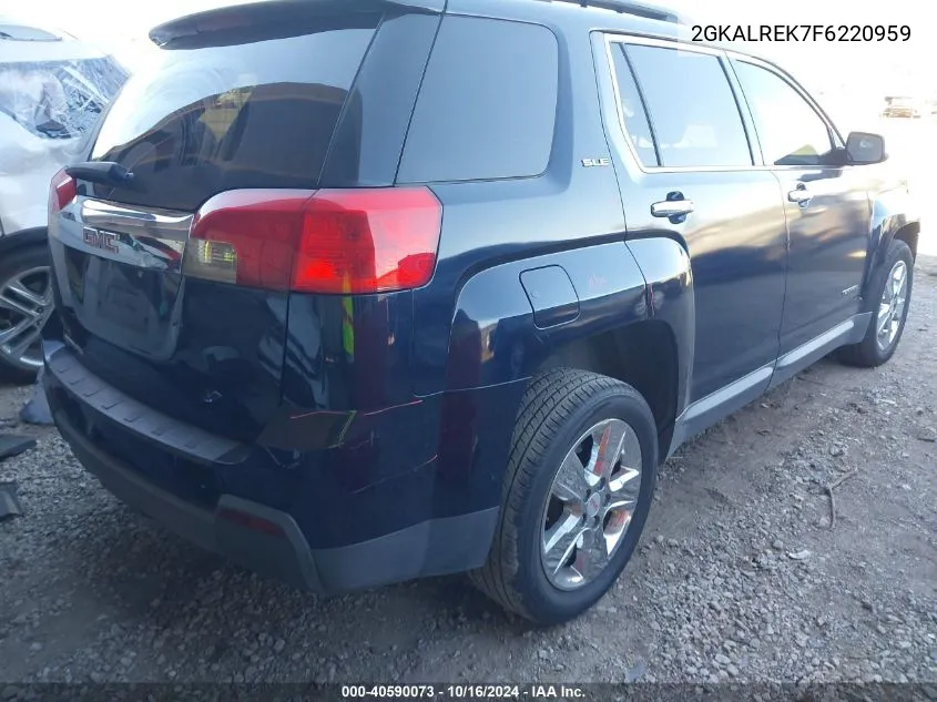 2015 GMC Terrain Sle-2 VIN: 2GKALREK7F6220959 Lot: 40590073