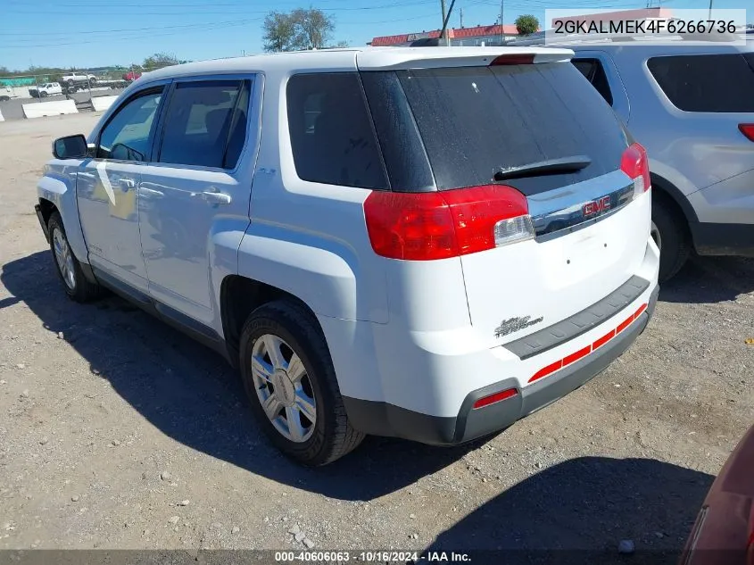 2015 GMC Terrain Sle-1 VIN: 2GKALMEK4F6266736 Lot: 40606063