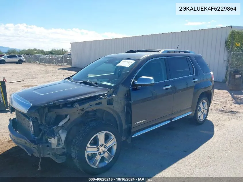 2015 GMC Terrain Denali VIN: 2GKALUEK4F6229864 Lot: 40620216