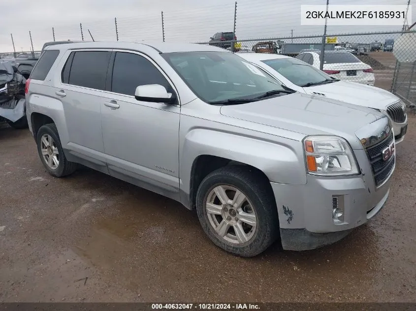 2015 GMC Terrain Sle VIN: 2GKALMEK2F6185931 Lot: 40632047