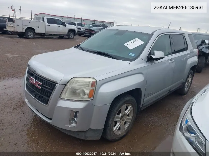 2015 GMC Terrain Sle VIN: 2GKALMEK2F6185931 Lot: 40632047