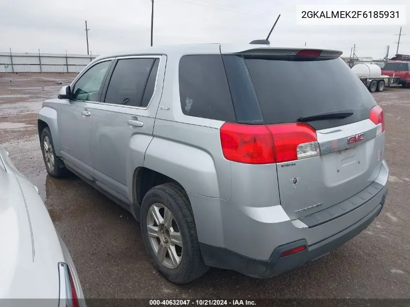 2015 GMC Terrain Sle VIN: 2GKALMEK2F6185931 Lot: 40632047