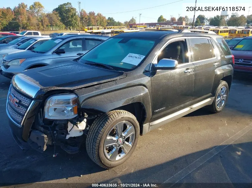 2015 GMC Terrain Slt VIN: 2GKALSEK4F6118574 Lot: 40633635