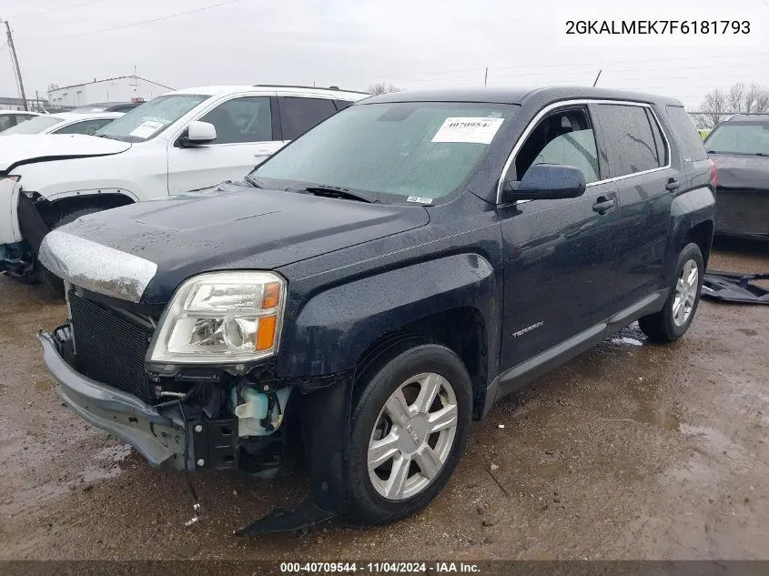 2015 GMC Terrain Sle-1 VIN: 2GKALMEK7F6181793 Lot: 40709544