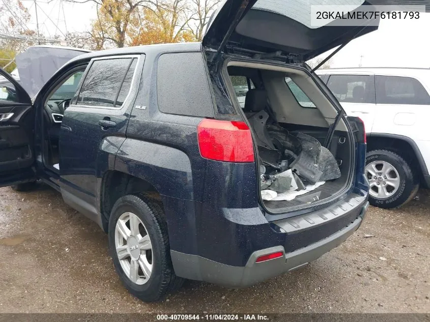 2015 GMC Terrain Sle-1 VIN: 2GKALMEK7F6181793 Lot: 40709544