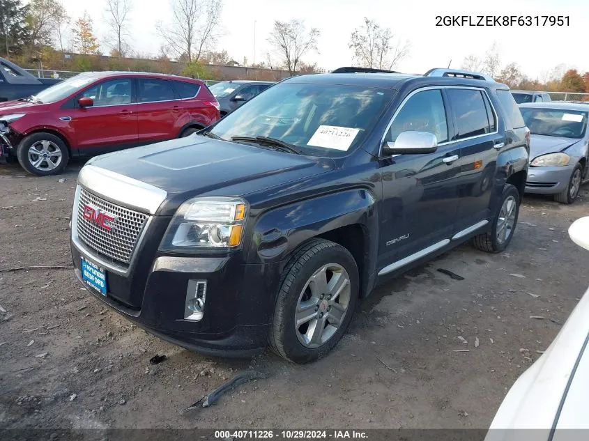 2015 GMC Terrain Denali VIN: 2GKFLZEK8F6317951 Lot: 40711226