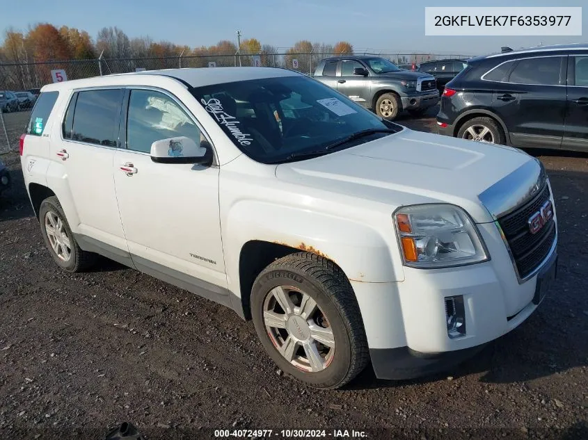 2015 GMC Terrain Sle-1 VIN: 2GKFLVEK7F6353977 Lot: 40724977