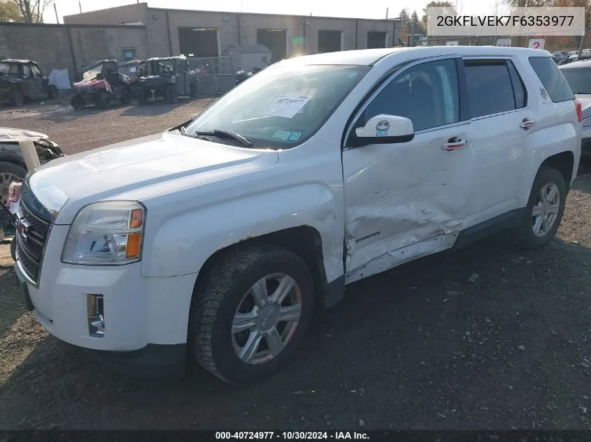 2015 GMC Terrain Sle-1 VIN: 2GKFLVEK7F6353977 Lot: 40724977