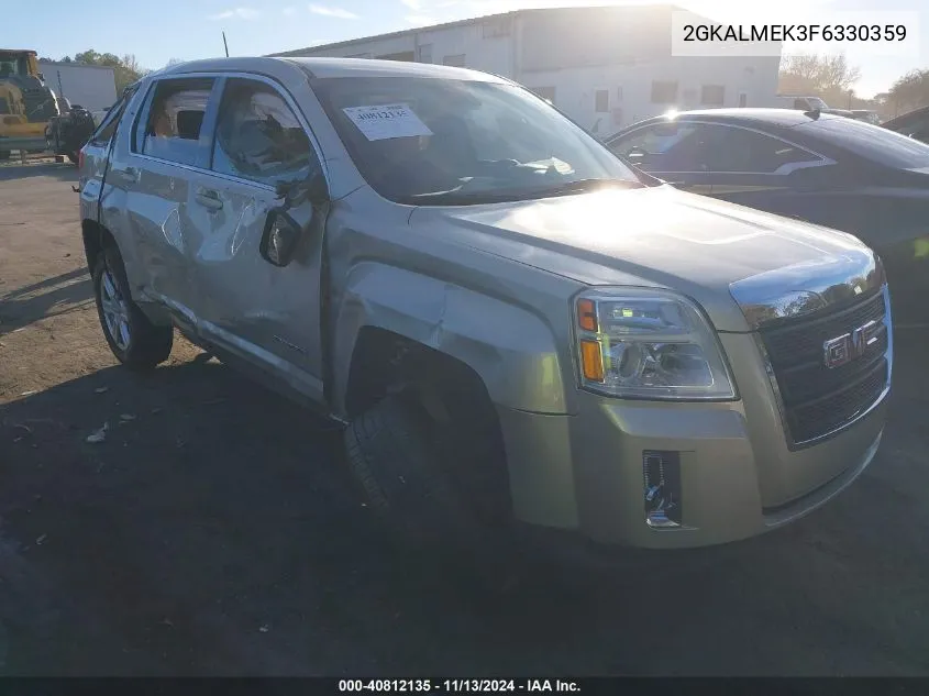 2015 GMC Terrain Sle-1 VIN: 2GKALMEK3F6330359 Lot: 40812135