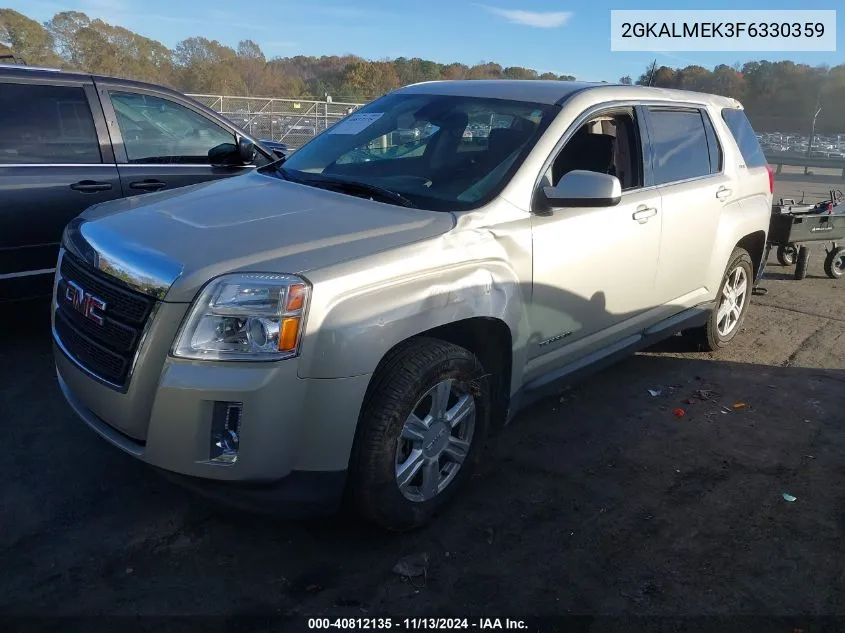 2015 GMC Terrain Sle-1 VIN: 2GKALMEK3F6330359 Lot: 40812135