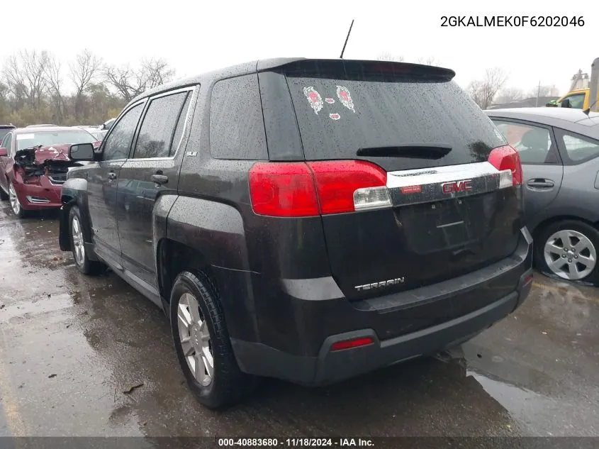 2015 GMC Terrain Sle-1 VIN: 2GKALMEK0F6202046 Lot: 40883680